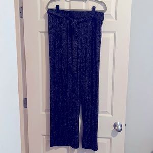 NWT Torrid Sparkly Wide-Leg Pants with Belt